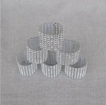 Hot Sale! 100 pcs Silver 8 Rows Bow Covers With Closure Ring Diamond Rhinestone Wedding Chair Bows Holder
Hot Sale! 100 pcs Silver 8 Rows Bow Covers With Closure Ring Diamond Rhinestone Wedding Chair Bows Holder