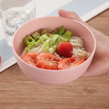 4pcs Round Water Ripple Shape Eco-friendly Wheat Straw Children Rice Noodle Salad Bowl Household Tableware Kitchen Color
4pcs Round Water Ripple Shape Eco-friendly Wheat Straw Children Rice Noodle Salad Bowl Household Tableware Kitchen Color
