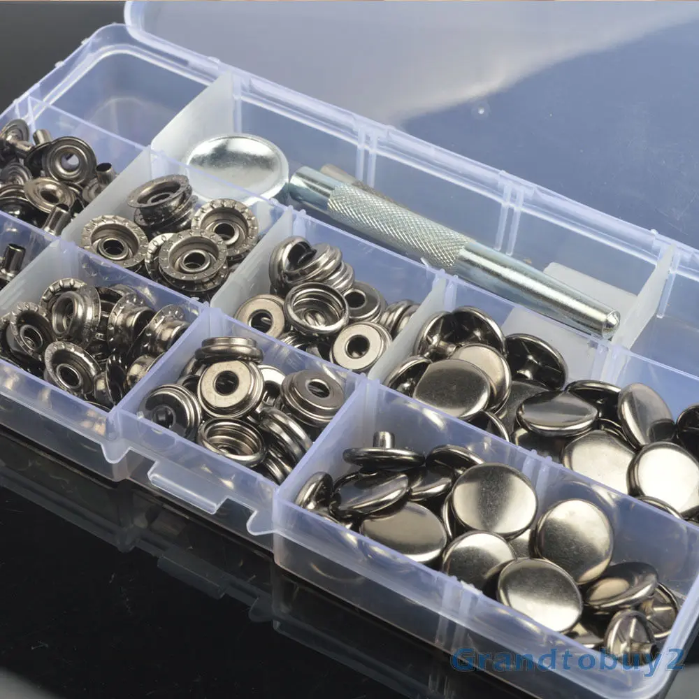 Brass Made Heavy Duty Snap Fasteners Silver/Antique brass 15mm 30 Sets Press Studs Buttons with Tool
Brass Made Heavy Duty Snap Fasteners Silver/Antique brass 15mm 30 Sets Press Studs Buttons with Tool