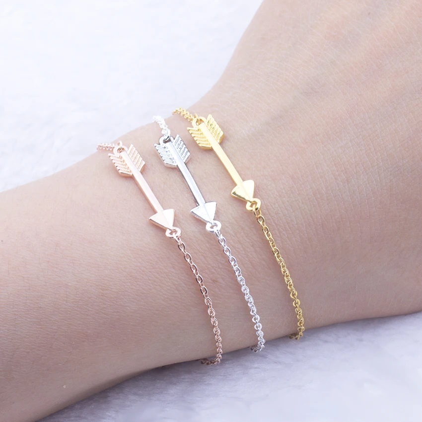 Hunger Games Jewelry Gold Color Direction Arrow Bracelet & Bangle Stainless Steel Chain Geometric Charm Bracelets For Women
Hunger Games Jewelry Gold Color Direction Arrow Bracelet & Bangle Stainless Steel Chain Geometric Charm Bracelets For Women