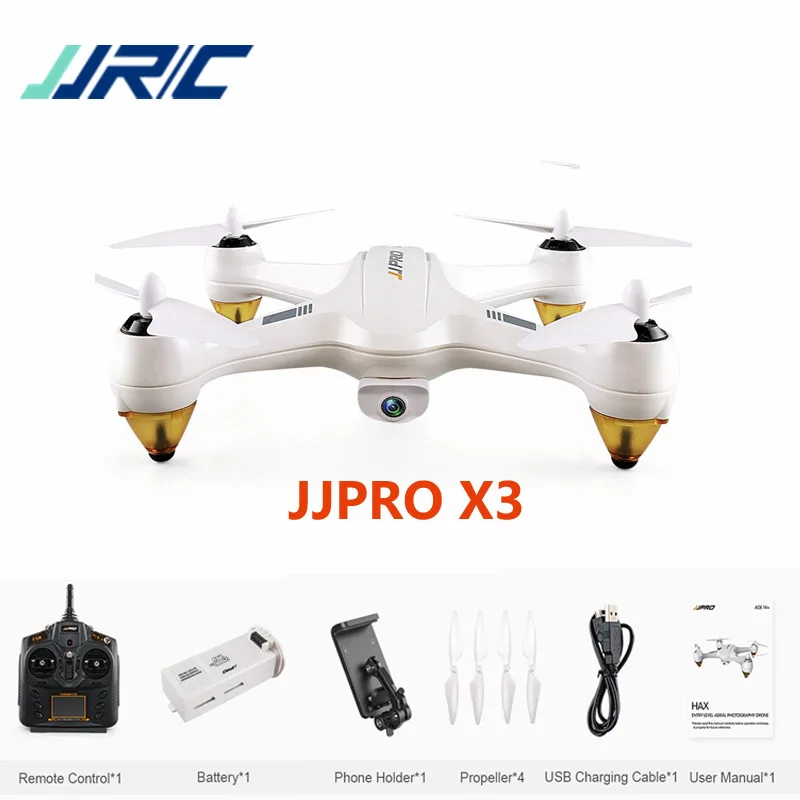 

JJRC JJPRO X3 HAX Brushless Double GPS WIFI FPV w/ 1080P HD Camera Drone RC Quadcopter RTF VS Hubsan H501S X4 H502E Eachine EX1