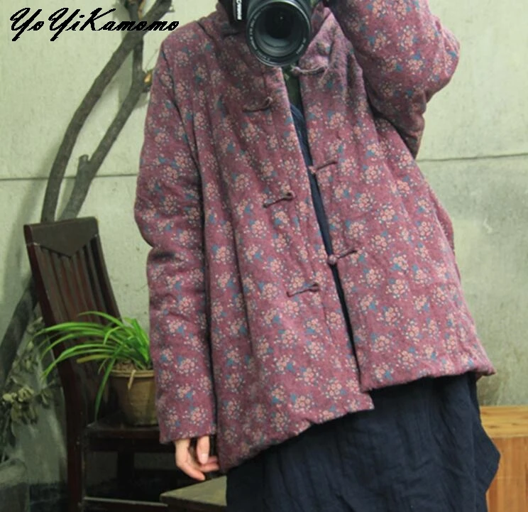 YoYiKamomo Women Parkas Autumn Winter Cotton Original Printing Vintage Long Sleeve Casual Loose Women Thick Coat
YoYiKamomo Women Parkas Autumn Winter Cotton Original Printing Vintage Long Sleeve Casual Loose Women Thick Coat
