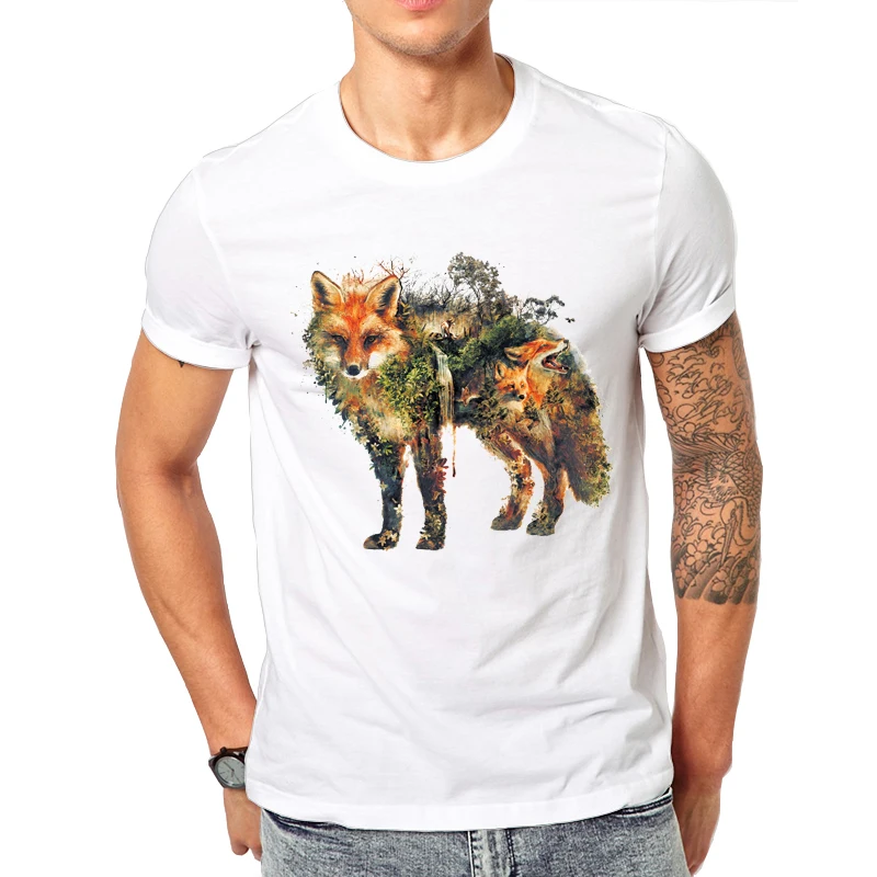Stunning pattern Red Fox and Horse design Men's T-Shirt Short Sleeve Casual T Shirt Hipster Red Fox Print Tee O-Neck Summer Tops
Stunning pattern Red Fox and Horse design Men's T-Shirt Short Sleeve Casual T Shirt Hipster Red Fox Print Tee O-Neck Summer Tops
