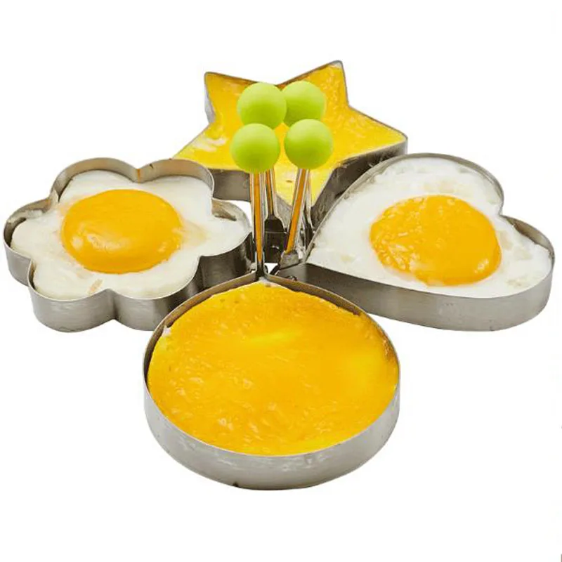 304 Stainless Steel Egg Frier Model Egg Grinding Tool Loving Fried Egg Mould Creative Fried Egg Mould
304 Stainless Steel Egg Frier Model Egg Grinding Tool Loving Fried Egg Mould Creative Fried Egg Mould