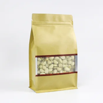 100pcs Frosted window kraft paper aluminum foil octagonal seal zipper ziplock bag fruit seeds food nuts coffee packing bags
100pcs Frosted window kraft paper aluminum foil octagonal seal zipper ziplock bag fruit seeds food nuts coffee packing bags