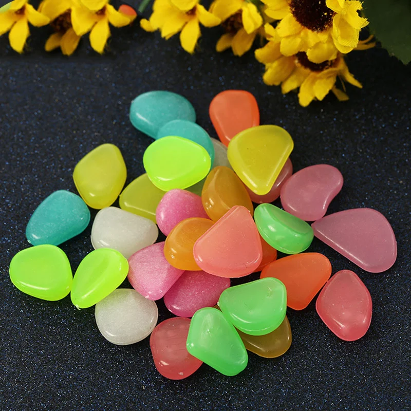 50pcs Color Luminescent Stone Villa Gardening Fish Tank Landscaping Pebbles Artificial Home Decorative Valentine Luminous Stone
50pcs Color Luminescent Stone Villa Gardening Fish Tank Landscaping Pebbles Artificial Home Decorative Valentine Luminous Stone