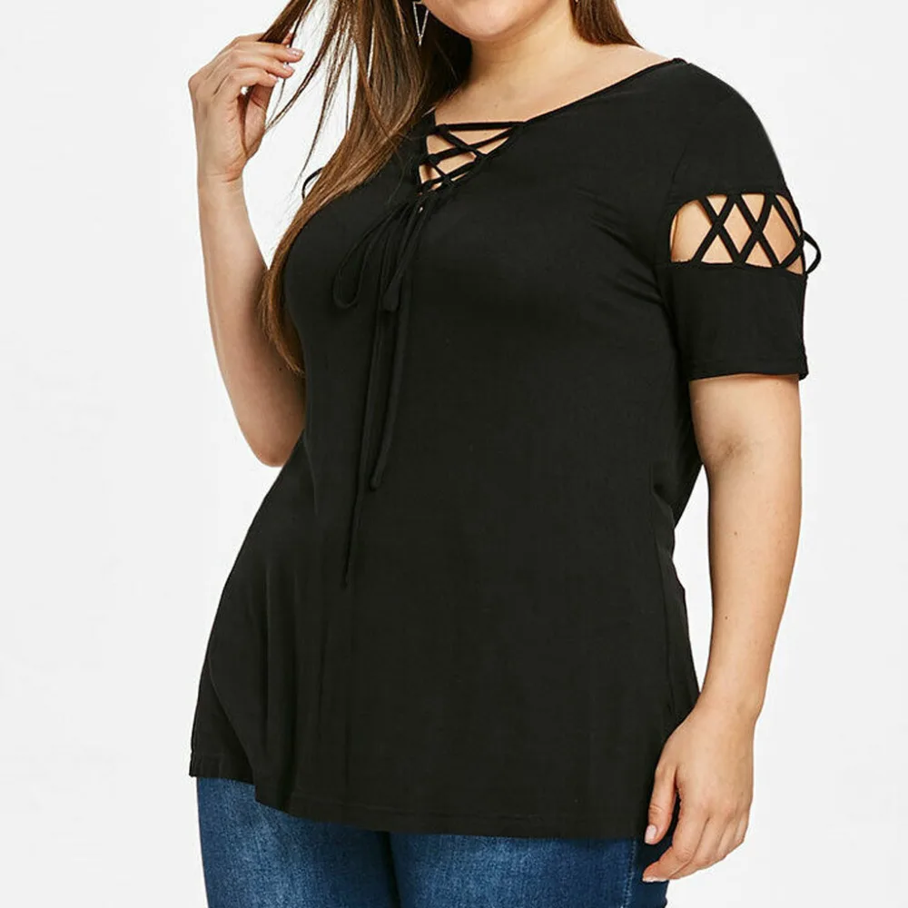 Casual Blouses for Ladies Hollow Out V-Neck Short Sleeve Plus size Bandage Summer Top and Blouse blusas mujer de moda verano #15
Casual Blouses for Ladies Hollow Out V-Neck Short Sleeve Plus size Bandage Summer Top and Blouse blusas mujer de moda verano #15