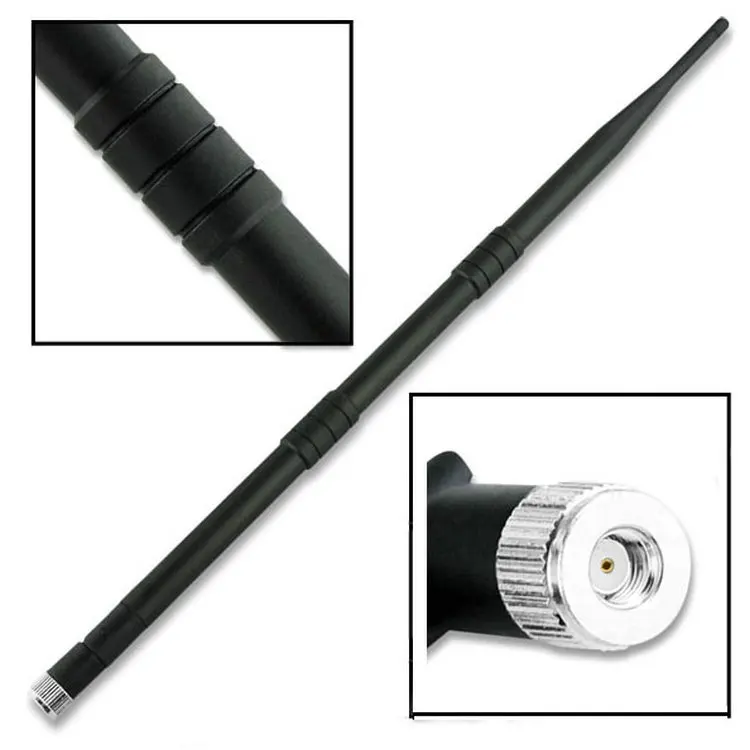 

Quality 15DBI IP Camera RP-SMA 2.4G Wi-Fi Booster Wireless Antenna For Router Network PC Black