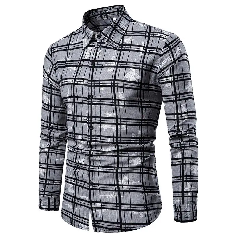 Plaid Mens Dress Shirts Plus size Lattice Grid Men's Shirts Business Casual Long sleeve Check Blouse Men New
Plaid Mens Dress Shirts Plus size Lattice Grid Men's Shirts Business Casual Long sleeve Check Blouse Men New