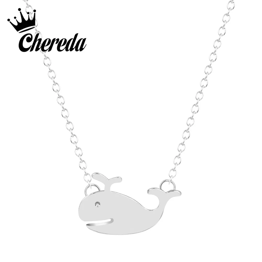 Chereda Hot Sale Cute Whale Fish Necklace Unique Charm Pendant Friendship Minimalist Brand Jewelry for Women Girls Present
Chereda Hot Sale Cute Whale Fish Necklace Unique Charm Pendant Friendship Minimalist Brand Jewelry for Women Girls Present