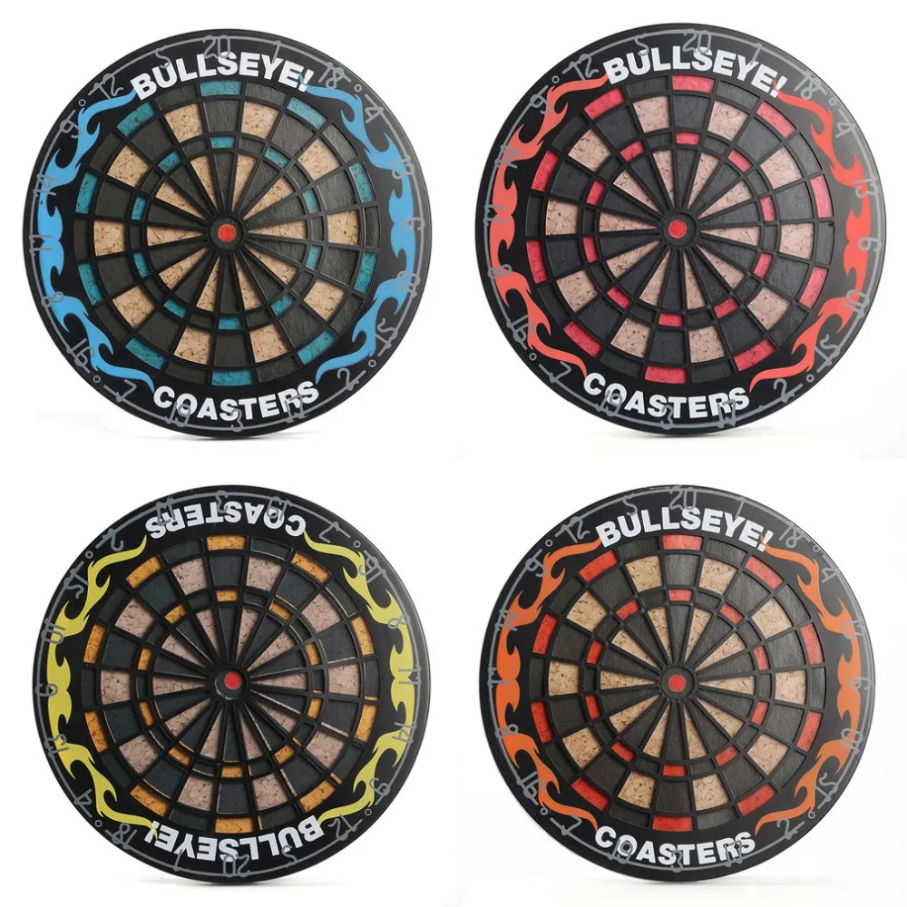 1Set Hit The Spot 4Pcs Round Bullseye Coasters Dart Board Drink Bottle Beer Beverage Cup Mats Brand New
1Set Hit The Spot 4Pcs Round Bullseye Coasters Dart Board Drink Bottle Beer Beverage Cup Mats Brand New