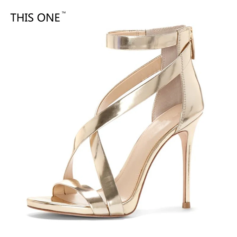 2018 new design Gold and silver pointed toe women shoes cross-tied high heel summer sandals zipper buckle strap plus size
2018 new design Gold and silver pointed toe women shoes cross-tied high heel summer sandals zipper buckle strap plus size