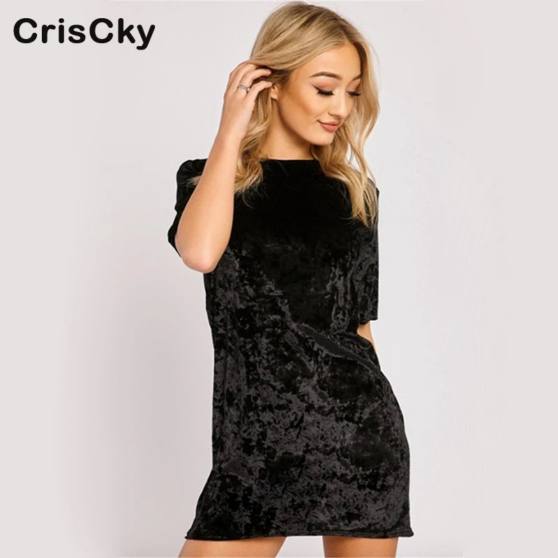 CRISCKY 2019 Summer Woman Solid Casual Dresses Ladies O Neck Short Sleeve Loose Mini Dress Women Streetwear Short Dress Vestidos
CRISCKY 2019 Summer Woman Solid Casual Dresses Ladies O Neck Short Sleeve Loose Mini Dress Women Streetwear Short Dress Vestidos