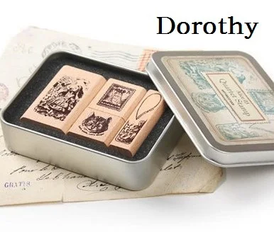 1 Box/pack Retro Vintage DIY Dorothy Quartet Series Diary Wooden Rubber Stamp with Iron Box Clear Stamps For Scrapbooking
1 Box/pack Retro Vintage DIY Dorothy Quartet Series Diary Wooden Rubber Stamp with Iron Box Clear Stamps For Scrapbooking