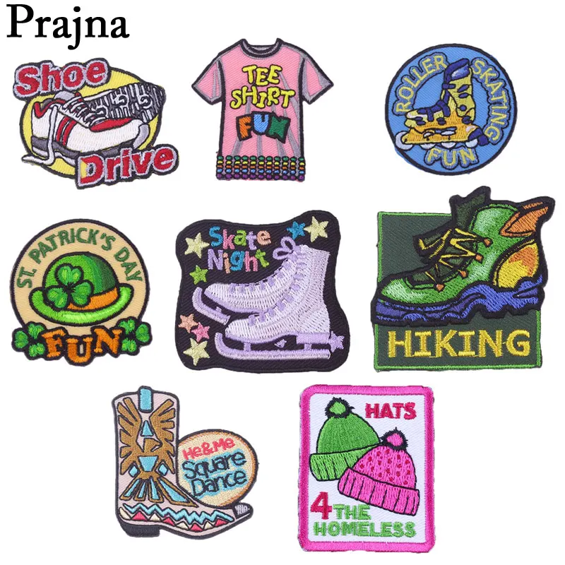 Prajna Shoe Roller Skating Iron On Patches Fun Parade Hat Shirt Stickers Embroidered Badges Cartoon Clothing Accessories Sewing
Prajna Shoe Roller Skating Iron On Patches Fun Parade Hat Shirt Stickers Embroidered Badges Cartoon Clothing Accessories Sewing