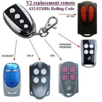 V2 PHOENIX 2 PHOENIX 4 TSC2 TSC4 TRC2 TRC4 TXC2 TXC4 HANDY2 HANDY4 rolling code 433.92mhz
V2 PHOENIX 2 PHOENIX 4 TSC2 TSC4 TRC2 TRC4 TXC2 TXC4 HANDY2 HANDY4 rolling code 433.92mhz