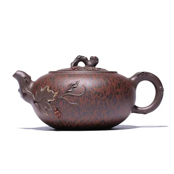 Raw Ore Purple And Creep Mud Squirrel Grape Pot Yixing Purply Clay Teapot Chinese Kongfu Tea Pots 500ml
Raw Ore Purple And Creep Mud Squirrel Grape Pot Yixing Purply Clay Teapot Chinese Kongfu Tea Pots 500ml