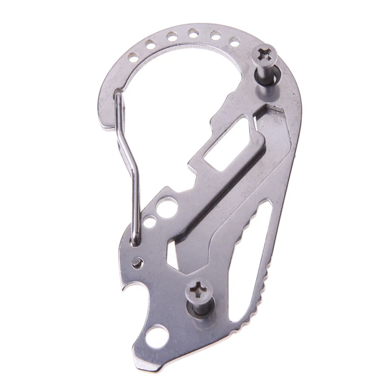 Stainless steel EDC Multi-function Key Holder Screwdriver Wrench Carabiner for camping Outdoor Tools
Stainless steel EDC Multi-function Key Holder Screwdriver Wrench Carabiner for camping Outdoor Tools