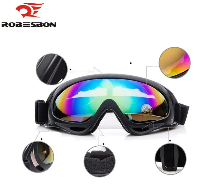 ROBESBON New Protection Airsoft Goggles Tactical Paintball Clear Glasses Wind Dust Motorcycle arrival | Спорт и развлечения