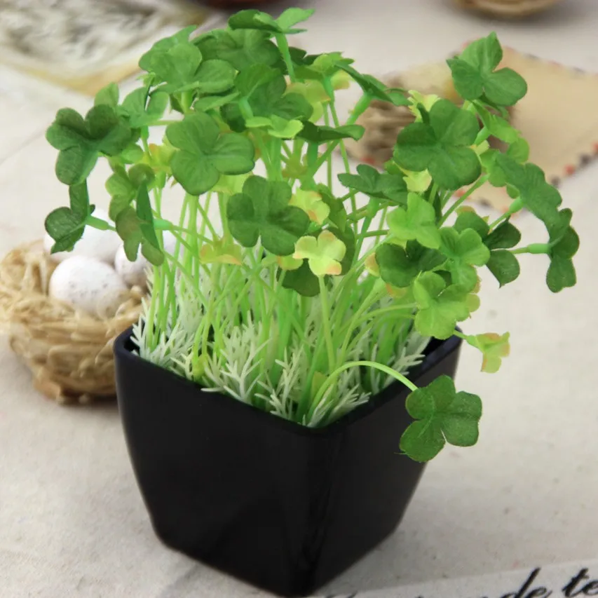 5 piece/lot Plastic Clover Plant Arranging Wedding Artificial Flowers Valentine's Day Decorative Scrapbooking Craft Fake Flower
5 piece/lot Plastic Clover Plant Arranging Wedding Artificial Flowers Valentine's Day Decorative Scrapbooking Craft Fake Flower