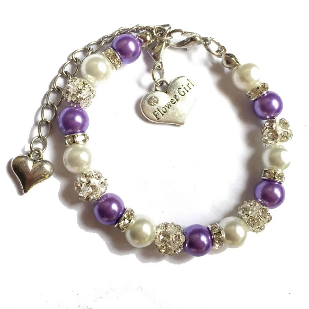 Faux Pearl Beaded Flower Girl Charm Bracelet Handmade Thank You Wedding Gift Girls Teens Jewelry
Faux Pearl Beaded Flower Girl Charm Bracelet Handmade Thank You Wedding Gift Girls Teens Jewelry