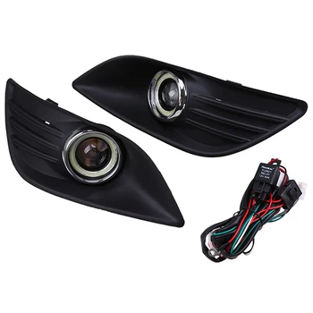 Front Bumper Fog Driving Light Cover Grille Angle Eyes For Ford Focus 2009-2014 White Auto Halo Rings Lights Car Accessories
Front Bumper Fog Driving Light Cover Grille Angle Eyes For Ford Focus 2009-2014 White Auto Halo Rings Lights Car Accessories