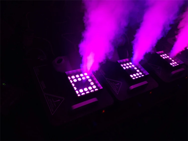 New 1500w smoke pylons smoke machine smoke color changing machine full color triple RGB 24 led colorful fog machine
New 1500w smoke pylons smoke machine smoke color changing machine full color triple RGB 24 led colorful fog machine