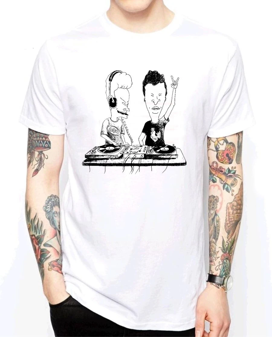 Beavis DJ Music Band Cartoon Comic Rave Techno Roll Camisetas Hombre Fashion Hip Hop Streetwear Cotton Tshirt Men Cool Shirt New
Beavis DJ Music Band Cartoon Comic Rave Techno Roll Camisetas Hombre Fashion Hip Hop Streetwear Cotton Tshirt Men Cool Shirt New