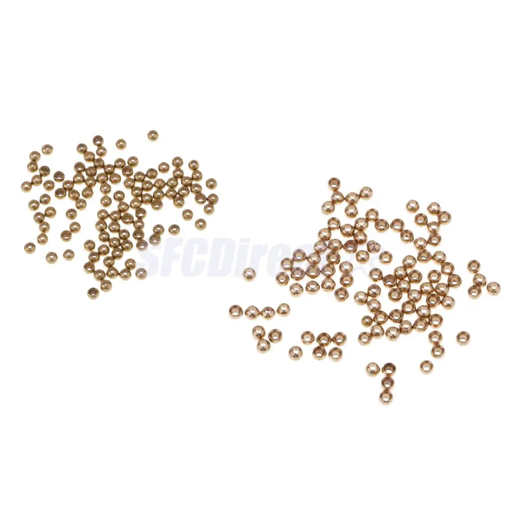50/100 pieces Fly Tying Beads Assortment Hook Fly Fishing Nymph Belly Eyes Head Ball Bead 2.3mm 2.8mm 3.3mm 3.8mm