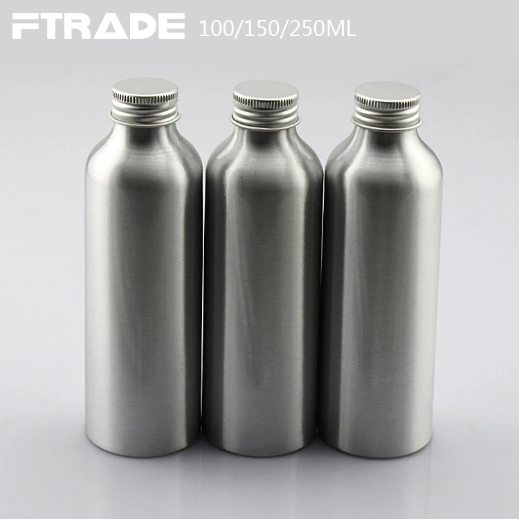 Sliver Metal Bottle 100ML 150ML 250ML Round Empty Cosmetic Aluminum Bottles with lined Sliver Aluminum Cap Free Shipping
Sliver Metal Bottle 100ML 150ML 250ML Round Empty Cosmetic Aluminum Bottles with lined Sliver Aluminum Cap Free Shipping