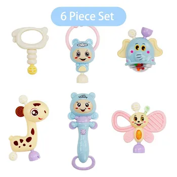 Cute Baby Hand Bells Toys Puzzle music and Light Shaking Rattles 0-36 Months Sound and light rhythm A style 6 pieces/B 10 pieces
Cute Baby Hand Bells Toys Puzzle music and Light Shaking Rattles 0-36 Months Sound and light rhythm A style 6 pieces/B 10 pieces