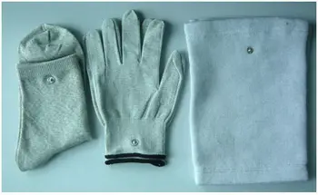 Conductive Silver Fiber TENS/EMS Electrode Therapy Gloves+Socks+Knee Pads 3Pairs/Set Electrotherapy Unit For Phycical Therapy
Conductive Silver Fiber TENS/EMS Electrode Therapy Gloves+Socks+Knee Pads 3Pairs/Set Electrotherapy Unit For Phycical Therapy