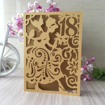 50pcs/lot For Girl's 18th 15th Birthday Party Invitation Card Greeting Card Decoration Paper Craft Laser Cut Blessing Card
50pcs/lot For Girl's 18th 15th Birthday Party Invitation Card Greeting Card Decoration Paper Craft Laser Cut Blessing Card