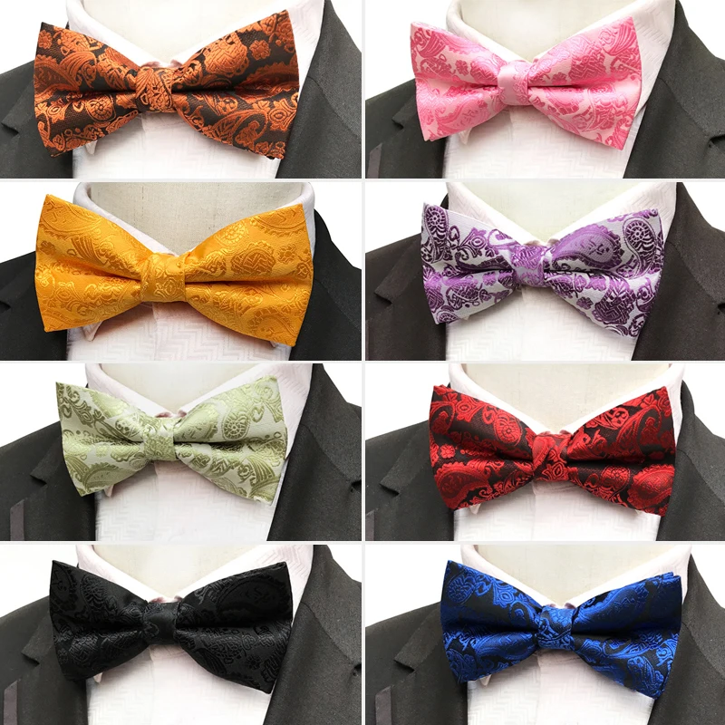 High Quality Men's Polyester Silk Bow Ties Man Bowtie Paisley Print Butterfly Bowknot Groom Wedding Party Acessories Bows Gift
High Quality Men's Polyester Silk Bow Ties Man Bowtie Paisley Print Butterfly Bowknot Groom Wedding Party Acessories Bows Gift