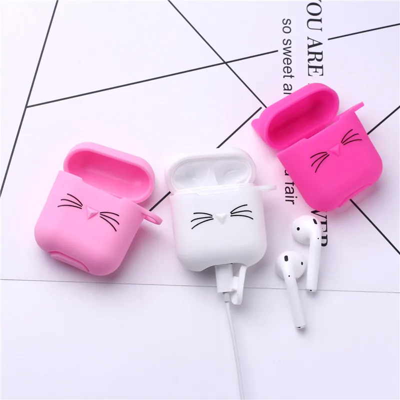 Cat Cute 3D Funny Soft Silicone Protect Cover For Apple Airpods 1/2th Charging Case bluetooth headset Accessories
Cat Cute 3D Funny Soft Silicone Protect Cover For Apple Airpods 1/2th Charging Case bluetooth headset Accessories