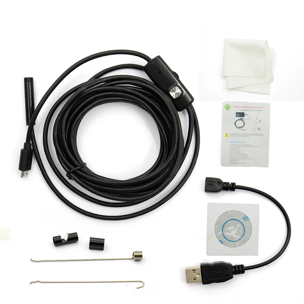 3.5M 7mm Lens USB Endoscope Camera Waterproof Flexible Wire Snake Tube Inspection Borescope For OTG Compatible For Android Phone
3.5M 7mm Lens USB Endoscope Camera Waterproof Flexible Wire Snake Tube Inspection Borescope For OTG Compatible For Android Phone