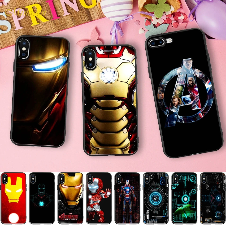 Minason Iron Man Mask Shield Soft Silicone Case for iPhone X 5S XR XS Max 6 S 6S 7 8 Plus Cover Phone Fundas Capinha Celular
Minason Iron Man Mask Shield Soft Silicone Case for iPhone X 5S XR XS Max 6 S 6S 7 8 Plus Cover Phone Fundas Capinha Celular
