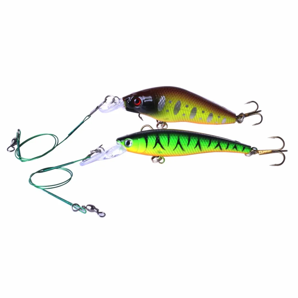 2Pcs Set Minnow Fishing Lure Isca Artificial Hard Bait VIB Crankbait Hook Pesca Wobblers Floating Deep Fishing Tackles
2Pcs Set Minnow Fishing Lure Isca Artificial Hard Bait VIB Crankbait Hook Pesca Wobblers Floating Deep Fishing Tackles