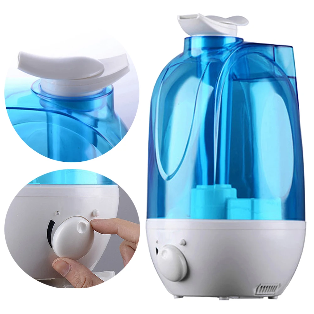 

3L/4L Ultrasonic Humidifier Mini Aroma Diffuser Air Purifier with LED Lamp Double Spray Air Humidifier Mist Maker Large Capacity