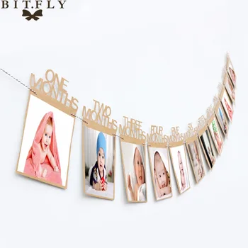 1-12 Month Baby Photo Frame Birthday Monthly Banner Garlands Holder Wall Hanging Rope Folder Kids Gift Room Home Decorations
1-12 Month Baby Photo Frame Birthday Monthly Banner Garlands Holder Wall Hanging Rope Folder Kids Gift Room Home Decorations