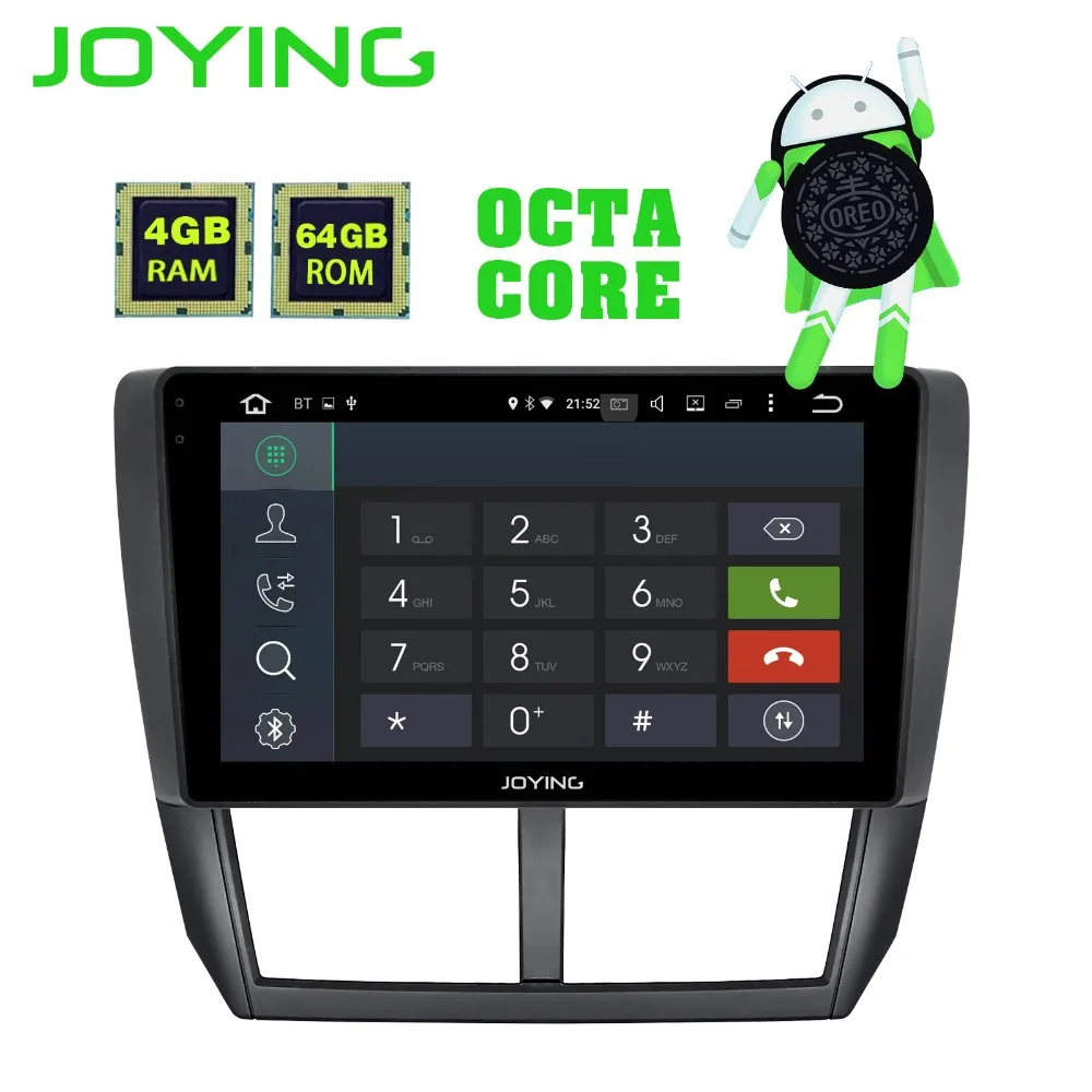 JOYING HD 9'' Screen Multimedia Player 4GB RAM Octa core Android 8.1 Car DVD GPS Navigator Radio for Subaru Forester 2008-2012
JOYING HD 9'' Screen Multimedia Player 4GB RAM Octa core Android 8.1 Car DVD GPS Navigator Radio for Subaru Forester 2008-2012