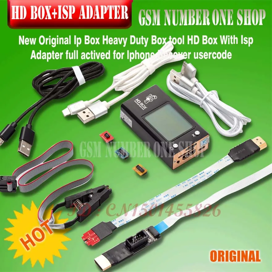 New Original Ip Box Heavy Duty Box tool HD Box With Isp Adapter full actived for lphone Recover usercode
New Original Ip Box Heavy Duty Box tool HD Box With Isp Adapter full actived for lphone Recover usercode