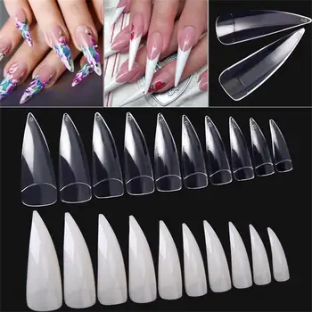 500 PCs/Pack Acrylic UV Gel Beauty Ballerina False Nails Clear/Natural/ White Full Cover Eagle Claw Shape Nail Art Tips Manicure 
500 PCs/Pack Acrylic UV Gel Beauty Ballerina False Nails Clear/Natural/ White Full Cover Eagle Claw Shape Nail Art Tips Manicure