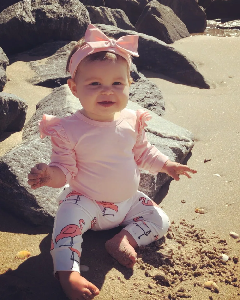2019 Cute Infant Baby girl clothes Long sleeve Tops + Long Pants Flamingo Headband 3PCS baby girls clothing set Newborn Outfits
2019 Cute Infant Baby girl clothes Long sleeve Tops + Long Pants Flamingo Headband 3PCS baby girls clothing set Newborn Outfits