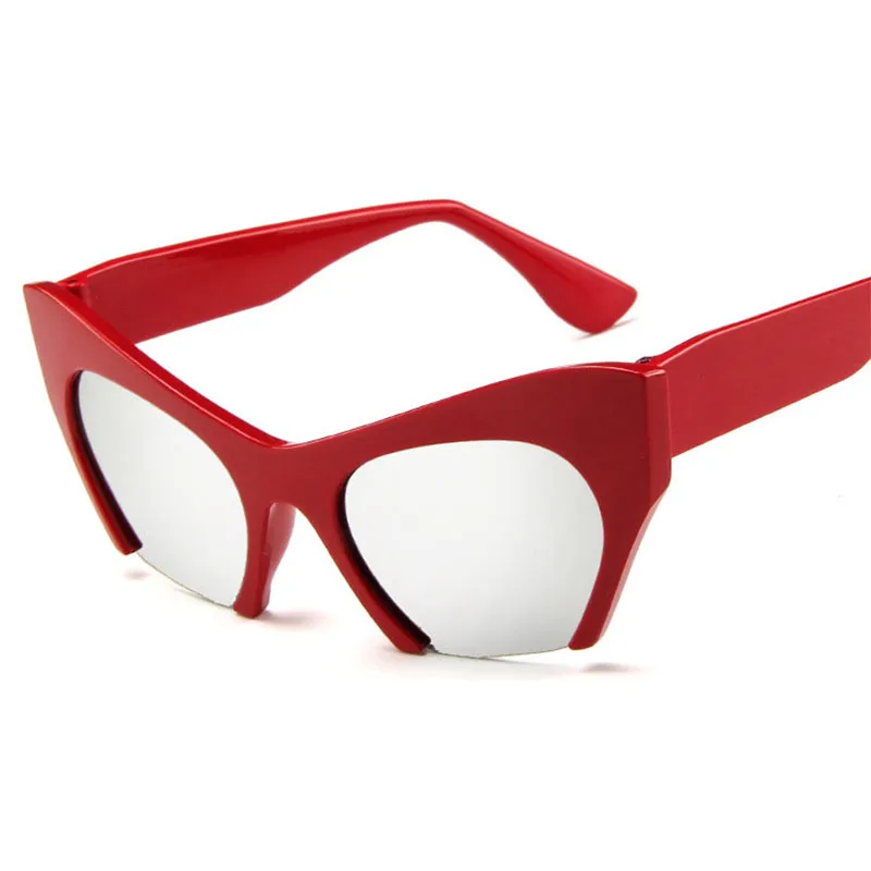 Retro Half Frame Cat Eye Women Sunglasses Fashion Red Silver Shades Uv400 Sun Glasses Female Big De Soleil Femme AAAR05
Retro Half Frame Cat Eye Women Sunglasses Fashion Red Silver Shades Uv400 Sun Glasses Female Big De Soleil Femme AAAR05