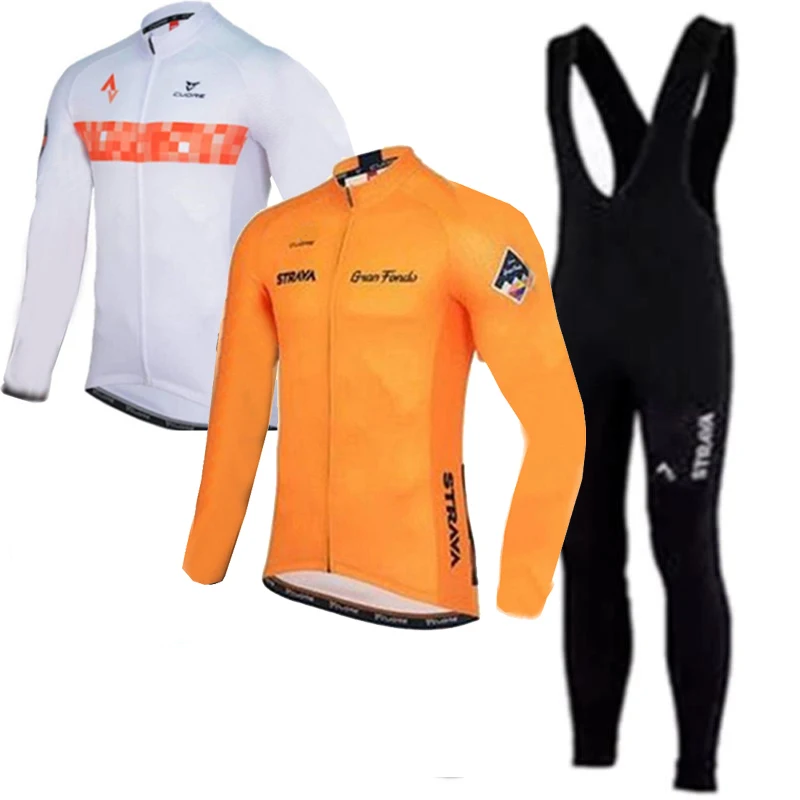 2019 Strava Cycling Jersey Winter Thermal Fleece Long Sleeve Set 12D GEL Bib Pants Maillot Ropa ciclismo Hombre Bicycle clothes
2019 Strava Cycling Jersey Winter Thermal Fleece Long Sleeve Set 12D GEL Bib Pants Maillot Ropa ciclismo Hombre Bicycle clothes