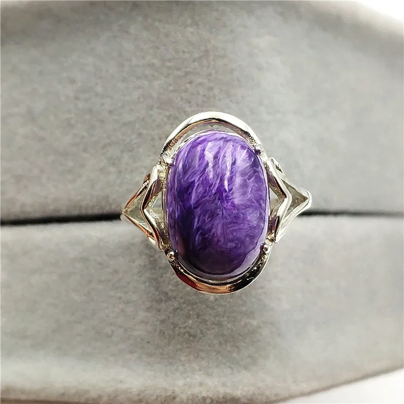 Newly Natural Purple Charoite Ring 925 Silver Woman Best Beads 14x10mm Charoite Adjustable All Size Reiki Drop Shipping AAAAA
Newly Natural Purple Charoite Ring 925 Silver Woman Best Beads 14x10mm Charoite Adjustable All Size Reiki Drop Shipping AAAAA
