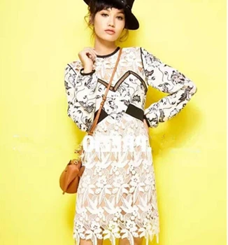2016 new autumn and winter Hollow crochet Lace Europe fashion sweet woman dress Vintage long sleeve
2016 new autumn and winter Hollow crochet Lace Europe fashion sweet woman dress Vintage long sleeve