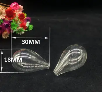 100pcs 30*18mm round Bottom Tear Drop Empty Glass Bulb Globe glass Vials cover dome bottle DIY pendant necklace party jewelry
100pcs 30*18mm round Bottom Tear Drop Empty Glass Bulb Globe glass Vials cover dome bottle DIY pendant necklace party jewelry