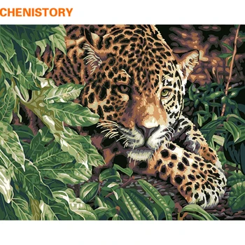 CHENISTORY Animals Wall Art Pictures Painting By Numbers Hand Painted On Canvas Abstract Oil Painting Home Decor 40*50cm Leopard
CHENISTORY Animals Wall Art Pictures Painting By Numbers Hand Painted On Canvas Abstract Oil Painting Home Decor 40*50cm Leopard